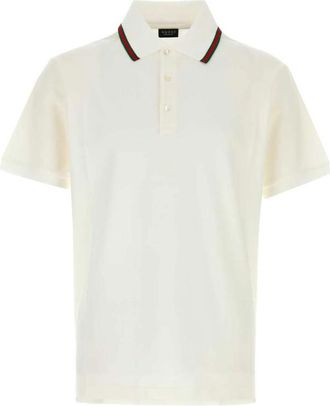 Gucci Web-stripe Piqu&eacute; Polo Shirt