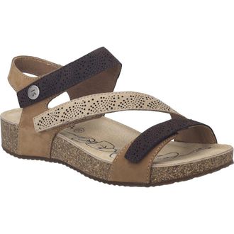 Josef Seibel Tonga 73 Ankle Strap Platform Wedge Sandal in Nuss Multi at Nordstrom, Size 11-11.5Us