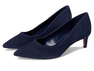 Vince Camuto Kehlia Kitten Heel Pump High Womens Heels Deep Navy : 7.5 M, Leather