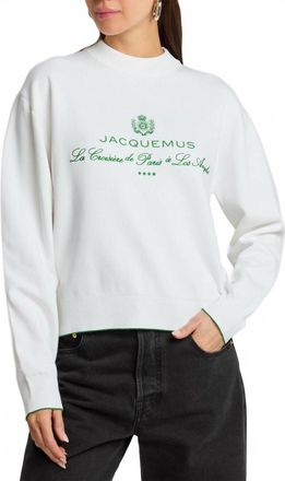 Jacquemus La Maille Venice Sweater In Hotel Address White