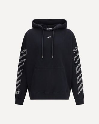 Off-white Chain Araldic Arrow Skate Hoodie Male XL