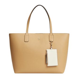 Tommy Hilfiger TH Icon Tote Bag - Dames - Tassen - Beige - Maat: ONE Size