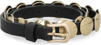 Golden Goose Trinidad leren riem - Dames - Riemen - Zwart - 85 CM - Leer - Accessoires