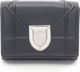 Dior Black Leather Wallet (Bi-Fold) (Pre-Owned)