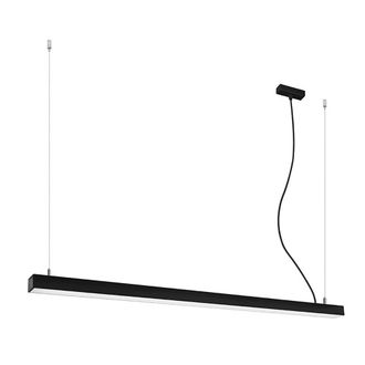 Sollux Lighting Minimalistic Pendant Lamp 150x150x6cm 1xLight 4000K in Black | Size: 150 x 150 x 6 cm