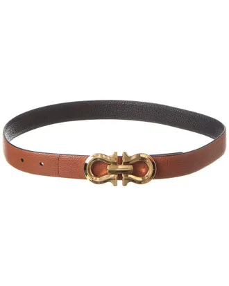 Ferragamo Ferragamo Gancini Reversible & Adjustable Leather Belt