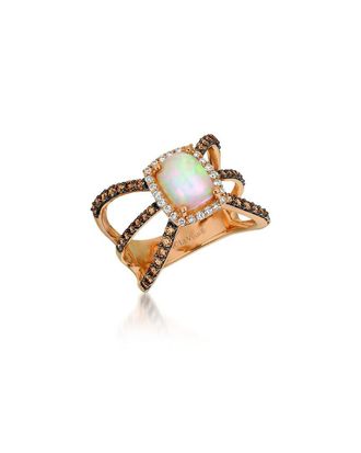 Le Vian Chocolatier 14K Strawberry Gold 1.70 Ct. Tw. Diamond & Opal Ring
