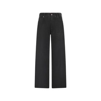 Celine Wide Trousers, male, Black, Size: W31 Wesley Jeans