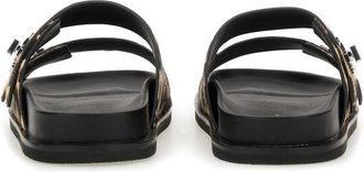 Tory Burch T Lock Sandals - Black