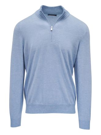 Gran Sasso zip-up sweater - Blu