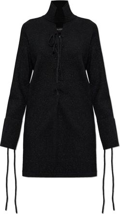 Zadig&Voltaire Kleedjes, Dames, Zwart, XS, Polyester, Jurk met metallic draad