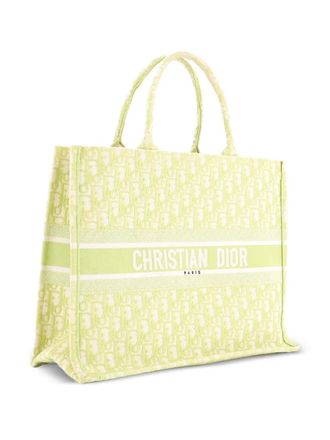 Dior Book Oblique Canvas Large tote bag - Green
