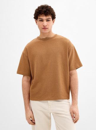 Le 31 Mens Crepe knit T-shirt Oversized fit