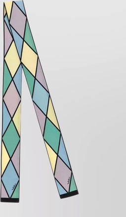 Valentino Garavani diamond pattern silk scarf long length