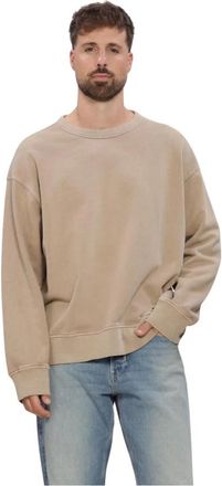 G-Star Washed Multi Graphic Relaxed Sweater - Heren - Sweatshirts & Hoodies - Beige - Maat: M Katoen