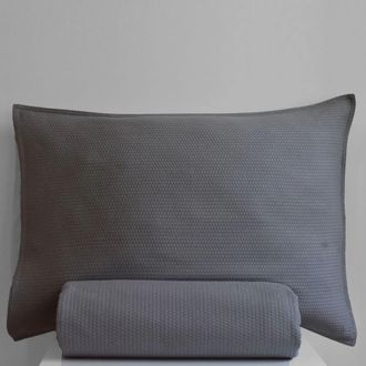 Casa da Laura Funda n&oacute;rdica geom&eacute;trico 100% algod&oacute;n gris cama 135/150 cm (240 x 220