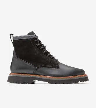 Cole Haan Mens American Classics Waterproof Plain Toe Boot - Black Size 10.5
