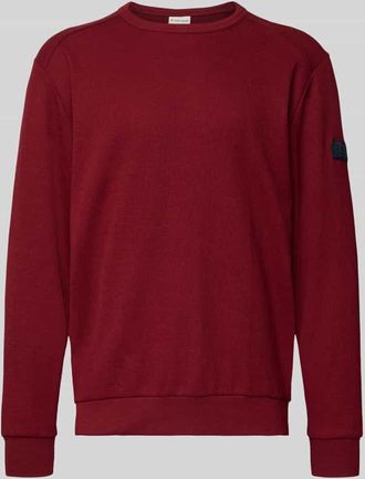 Tom Tailor Regular Fit Langarmshirt aus Baumwoll-Mix in Rot, Gr&ouml;&szlig;e XXXL