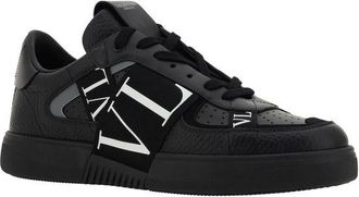 Valentino Garavani Mens Black Leather Vl7n Sneakers