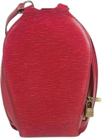 Louis Vuitton Pre-owned Vintage Rugzak - Dames - Vintage Rugzakken - Rood - ONE Size - Leer - Vintage