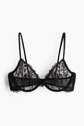 H&M Bestickter B&uuml;gel-BH - Schwarz