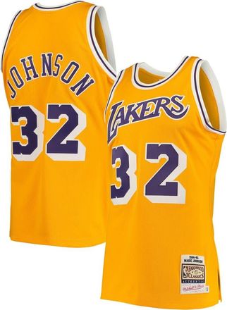 Mitchell & Ness Mens Mitchell & Ness Magic Johnson Gold Los Angeles Lakers 1984/85 Hardwood Classics Authentic Jersey at Nordstrom, Size 36