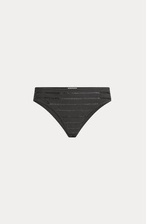 Brunello Cucinelli Dazzling stripes bikini bottoms in Lignite Grey at Nordstrom, Size 42 It