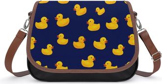 Generic Rubber Duck Small Womens Crossbody Bags Shoulder Handbag with Adjustable Strap for Travel