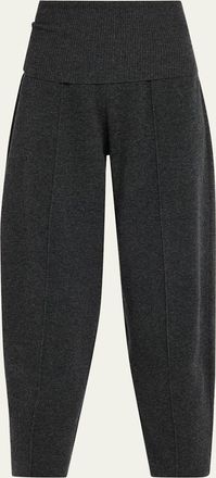 Zimmermann Valiant Knit Barrel-Leg Pants