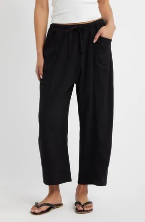 Rip Curl Vibe Surf Barrel Leg Drawstring Pants in Black at Nordstrom, Size Xx-Small