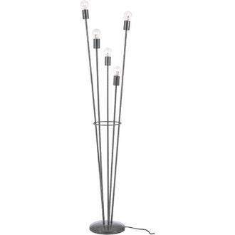 BIZZOTTO Piantana fiaccola in acciaio verniciato a polvere epossidica h 155 cm -Argento