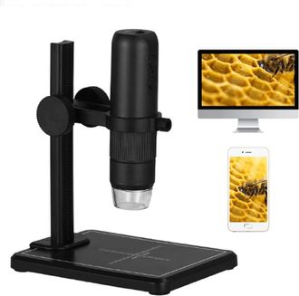 Trade Shop Q-xw05 Microscopio Digital Wi-fi Usb 1080p Hd Resoluci&oacute;n 50-1000x Port&aacute;til