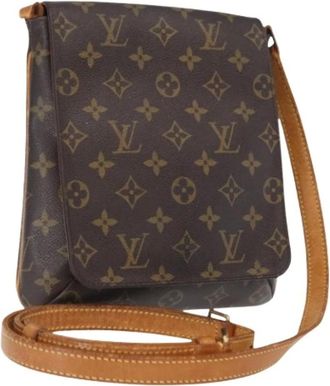 Louis Vuitton Pre-owned Cross Body Bags, female, Brown, Size: ONE SIZE Pre-owned Canvas Cross Body Bag