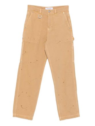 Études Studio paint-splatter carpenter trousers - Neutrals