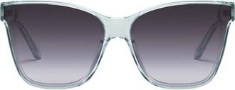 Quay After Party 51mm Square Sunglasses in Glass/Smoke at Nordstrom