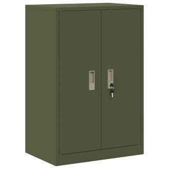 vidaXL Armario De Almacenamiento Verde Oliva 60 X 40 X 90 Cm Acero Vidaxl