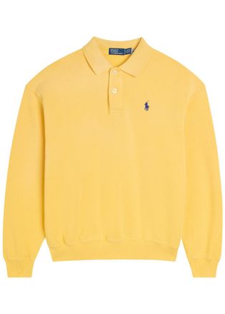 Polo Ralph Lauren Logo-embroidered Cotton-blend Polo Sweatshirt - Yellow - XL (UK16 / XL)