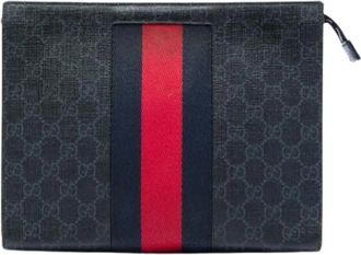 Gucci Pre-owned Clutch - Heren - Vintage Clutch - Zwart - ONE Size - Vintage