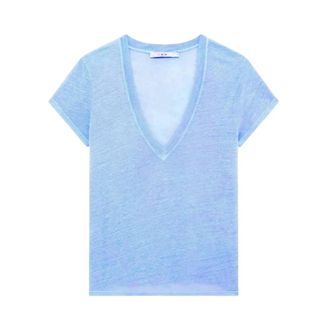 Iro Iro, Dames, Tops, Blauw, Maat: L Linnen