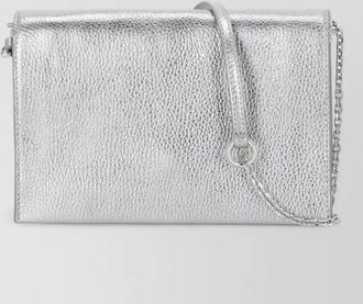 Coccinelle chain strap pebbled leather shoulder bag