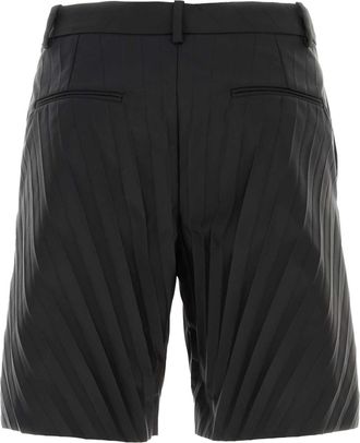Valentino Garavani Mens Black Nylon Bermuda Shorts Exterior