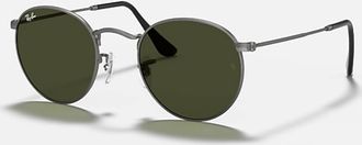 Ray-Ban Mens Round Metal Sunglasses In Black
