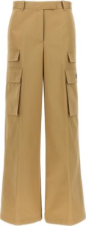 Versace Beige Cotton Cargo Womens Pants