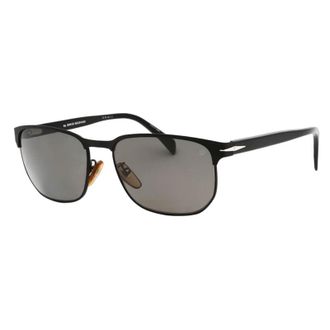David Beckham Square Full Rim Sunglasses - Black