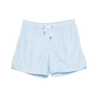 Fedeli Beachwear, male, Blue, Size: 2XL Madeira Swim Trunk