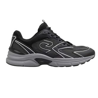 Cruyff Mens Scorpius Logo Low Cut Trainers (Black/Grey) - Size UK 10