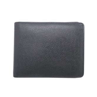 Louis Vuitton Ardoise Black Taiga Leather Wallet (Bi-Fold) (Pre-Owned)