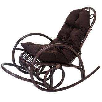 Hhg Hhg - Nunca Usado] Mecedora 648, Sill&oacute;n De Rat&aacute;n, Marr&oacute;n, Coj&iacute;n Marr&oacute;n