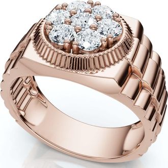 Pompeii3 Mens 3/4Ct Diamond Anniversary Wedding Ring 14k Gold Lab Grown