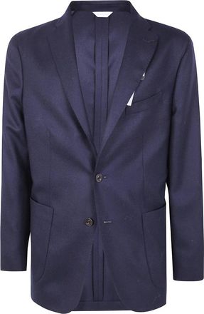 Boglioli Stijlvolle Jas voor Mannen - Heren - Blazers - Blauw - L - Jassen
